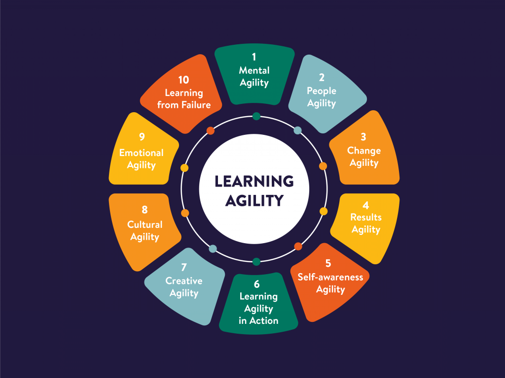 5 Key principles of learning agility infographic