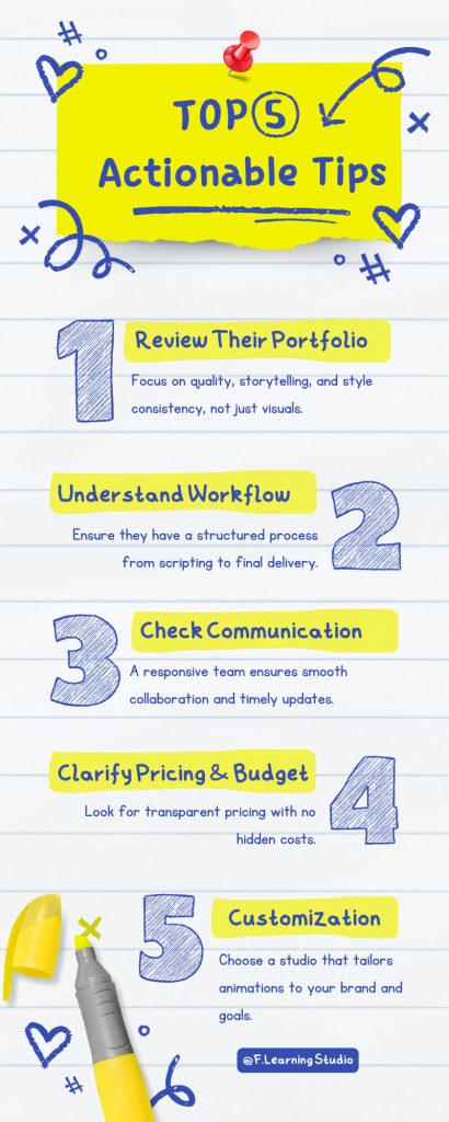 Tips to Choose the Ideal Whiteboard Animation Studio Partner