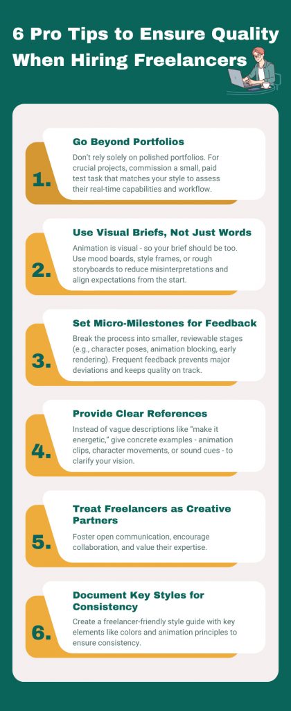 Pro Tips for Maximizing Quality When Working with Freelancers custom animation services